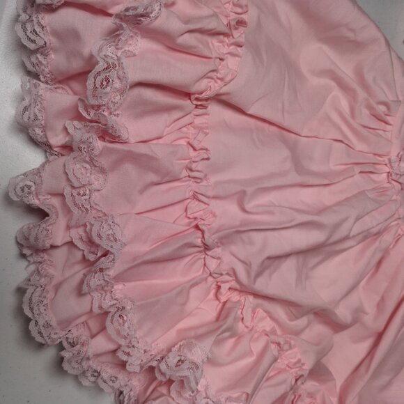 Vintage Miss Quality Pageant Dress 6X Pink Lace Ruffled Frilly Coquette Babydoll - Picture 16 of 16